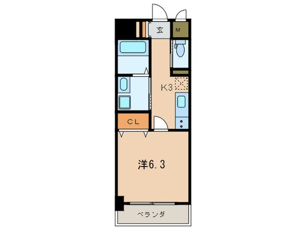 アンレーヴ門司駅前の物件間取画像